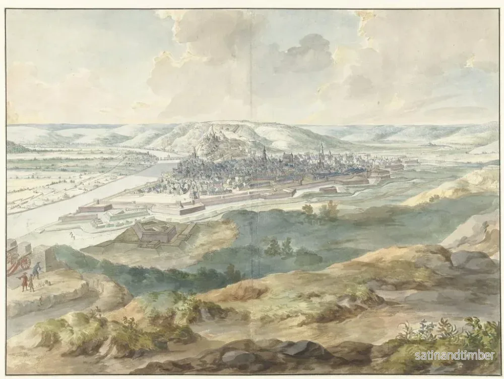 Reproduktion av målningen Vue de Namur depuis l'est pendant le siège de 1695 - Dirk Maas - Bild 2