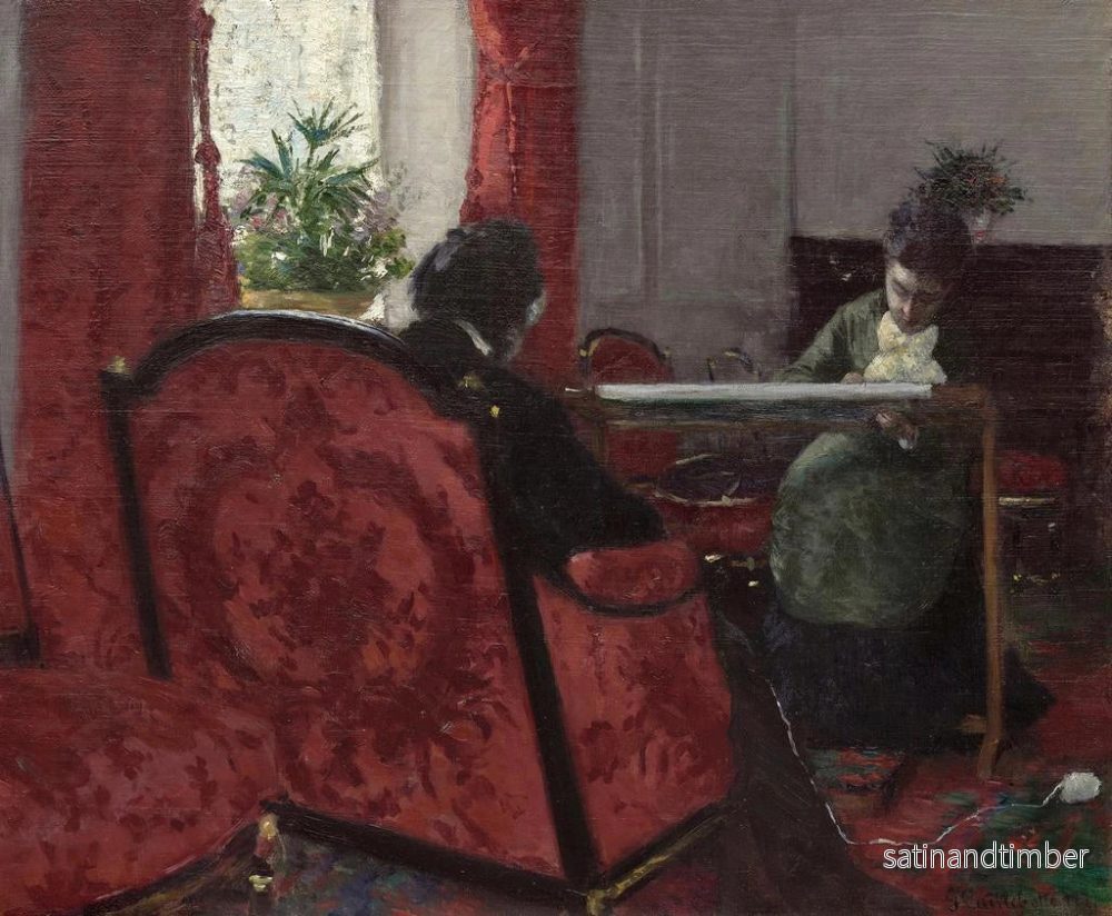 Reproduktion av målningen Porträtt i ett interiör - Gustave Caillebotte - Bild 2