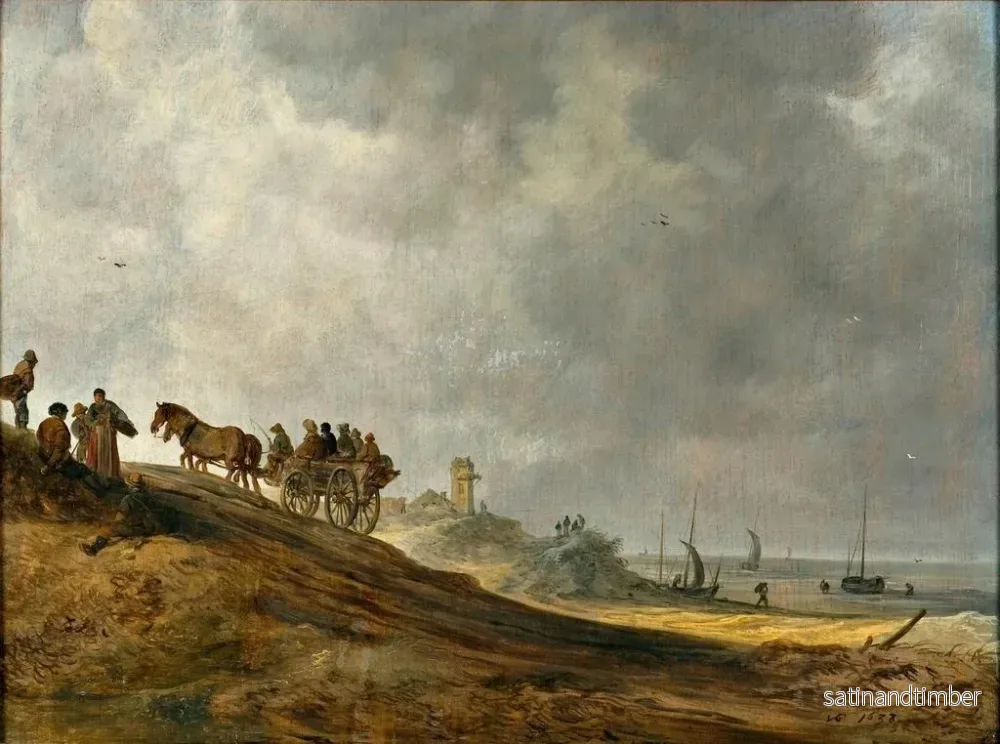 Reproduktion av målningen av strandbild - Jan van Goyen - Bild 2