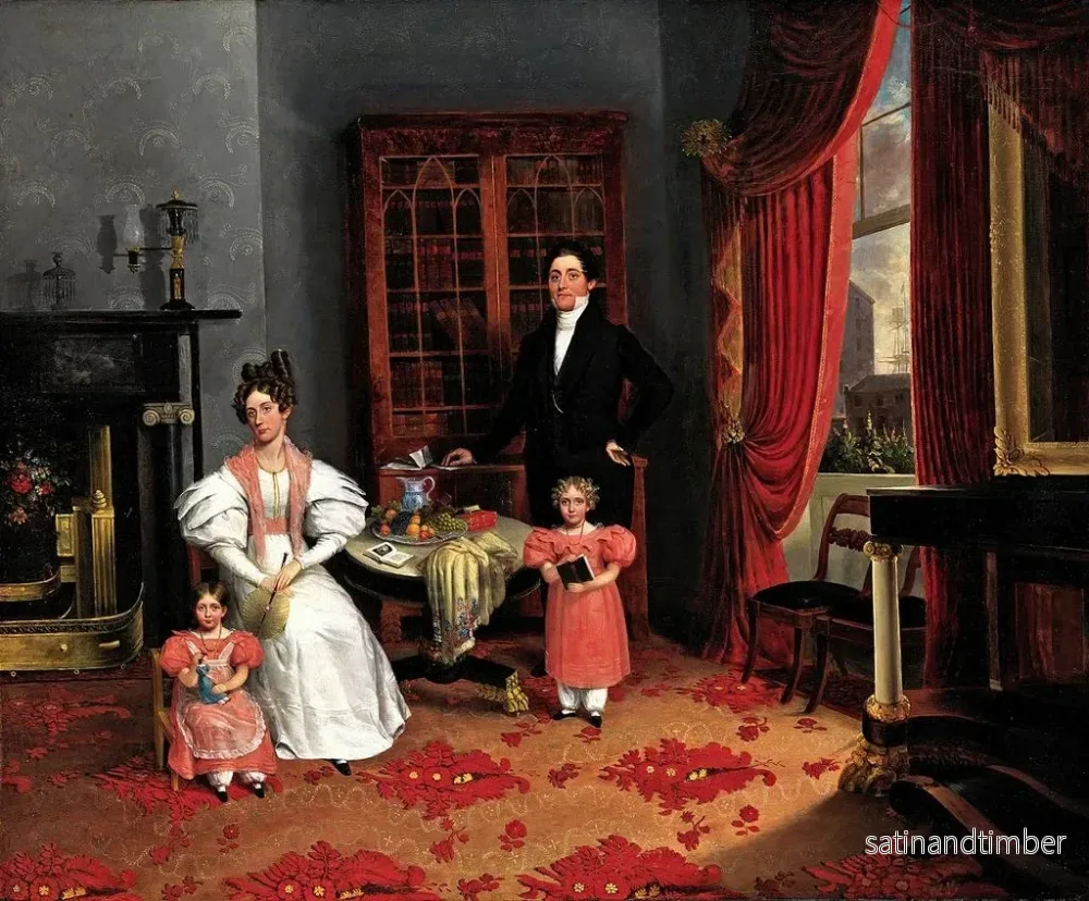 Reproduktion av målningen La famille de John Q. Aymar - George W Twibill Jr - Bild 2