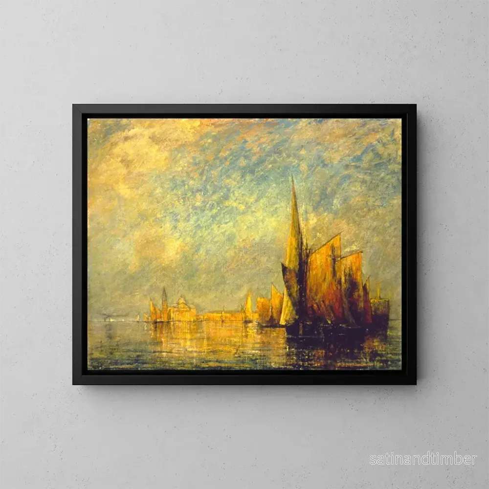 Reproduktion av målningen Coucher de soleil sur San Giorgio, Venise – William Gedney Bunce Reproduktion av målningen Coucher de soleil sur San Giorgio, Venise – William Gedney Bunce
