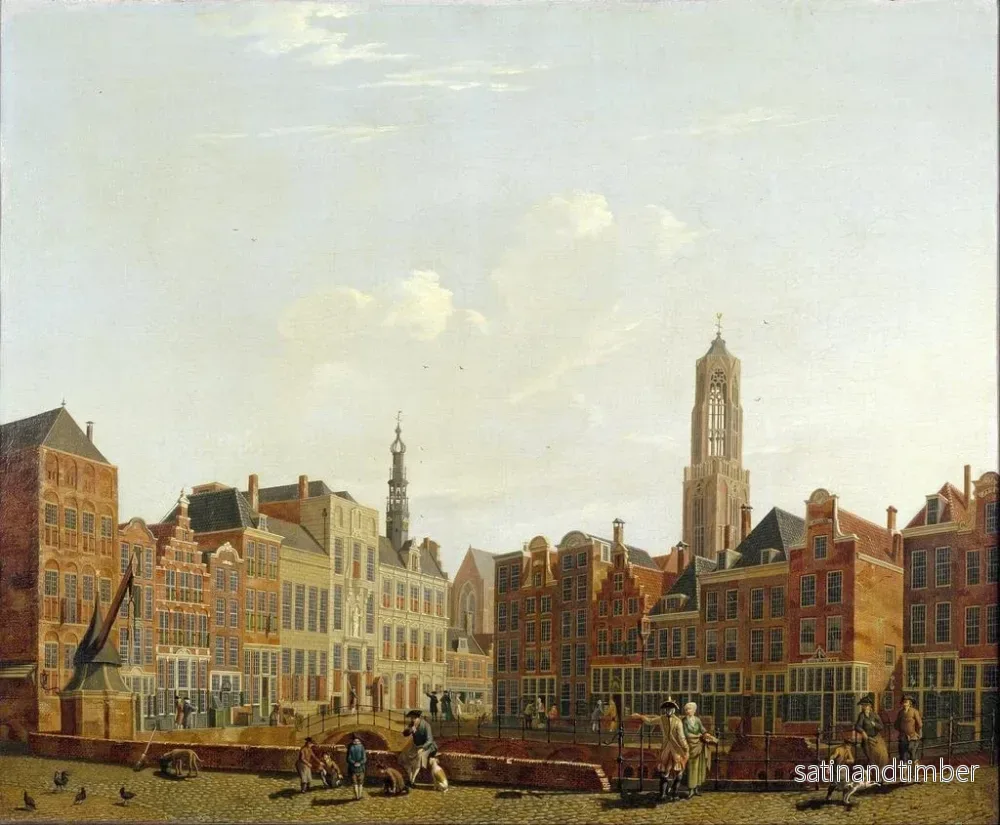 Reproduktion av målningen av Utrecht stadshusbron med omgivningar - Isaac Ouwater - Bild 2