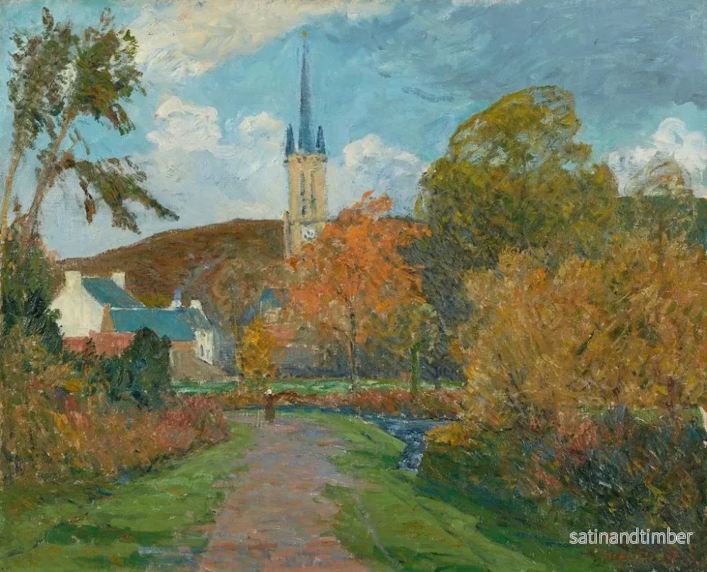Reproduktion av målningen L höst vid Saint-Jean-du-Doigt - Maxime Maufra - Bild 2