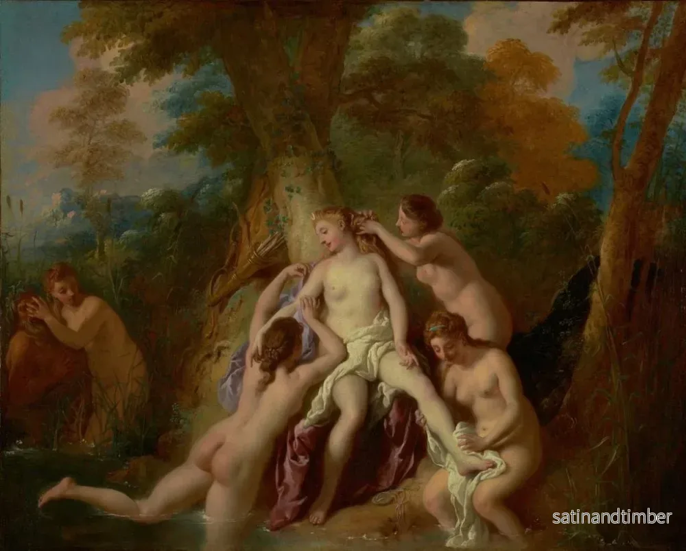 Reproduktion av målningen Diane och hennes nymfer i badet - Jean-François de Troy - Bild 2