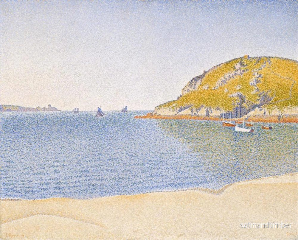 Reproduktion av målningen av Port de Saint-Cast - Paul Signac - Bild 2
