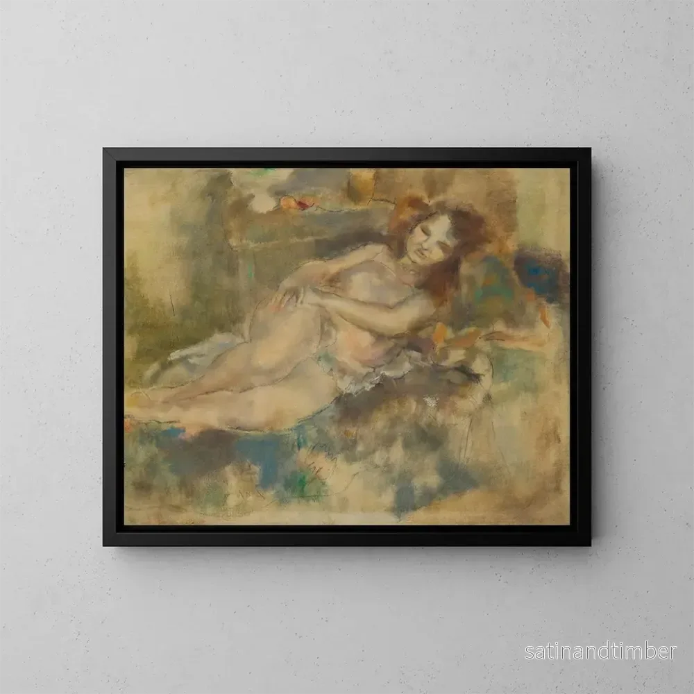 Reproduktion av målningen La Danseuse assoupie - Jules Pascin