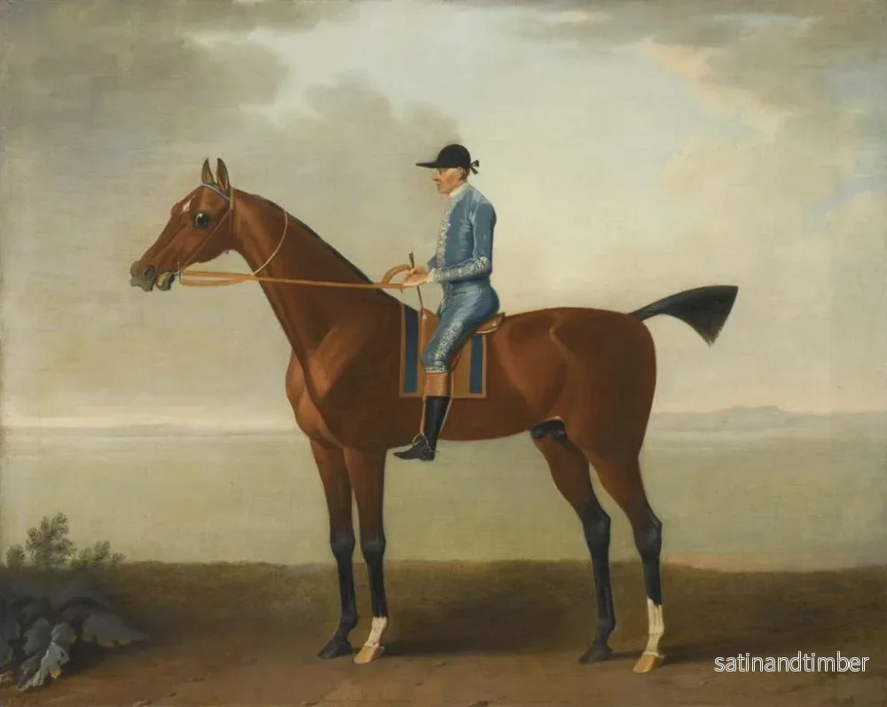 Reproduktion av målningen av Lady O'Brien-hästen ridande av en jockey - John Wootton - Bild 2