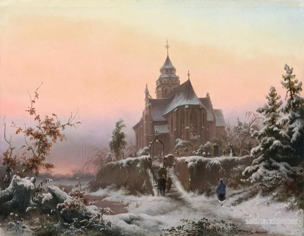 Reproduktion av målningen December - Fredrik Marinus Kruseman - Bild 2