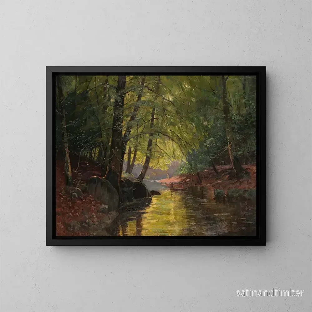 Reproduktion av målningen Fisketur i Spreewald - Edward Theodore Compton