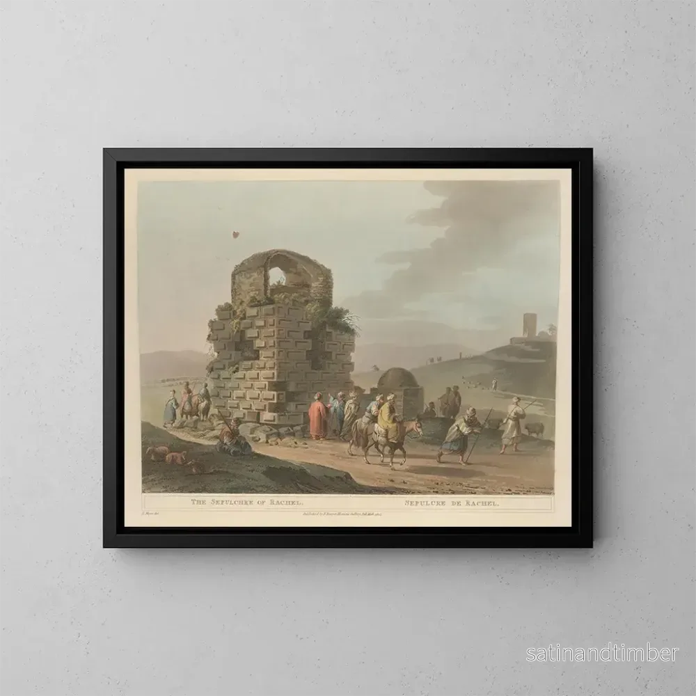 Reproduktion av målningen Sépulcre de Rachel - Luigi Mayer