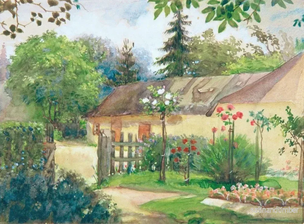 Reproduktion av målningen Vue de jardin - Josef Wawra - Bild 2