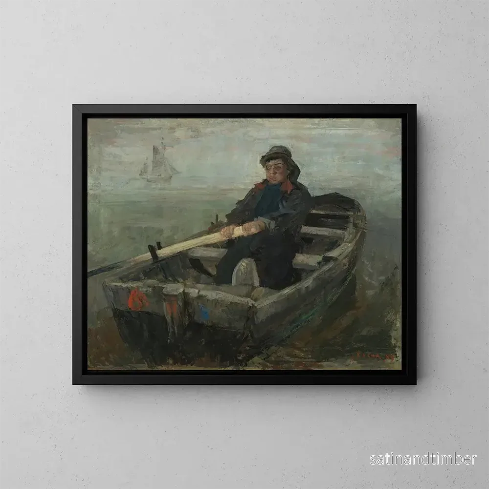 Reproduktion av målningen Le rameur - James Ensor