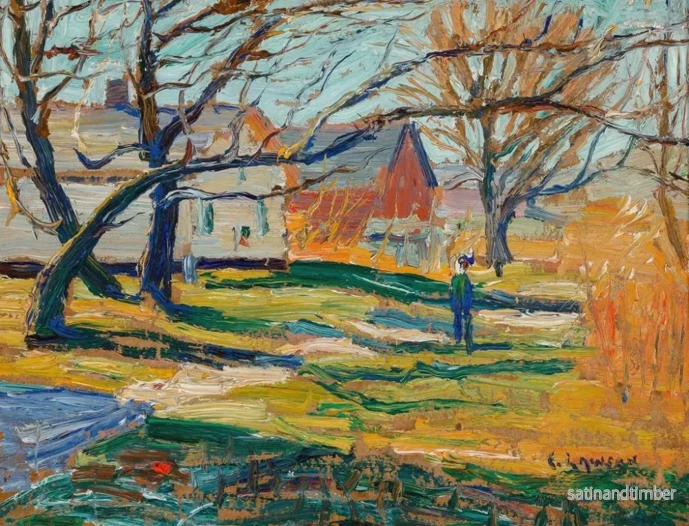Reproduktion av målningen av landsbygd - Ernest Lawson - Bild 2