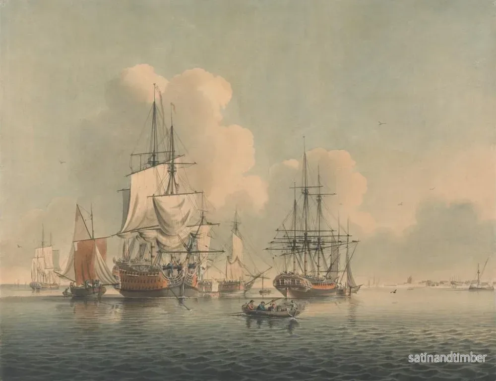 Reproduktion av målningen Hommes de guerre au large de Sheerness - John Harris - Bild 2