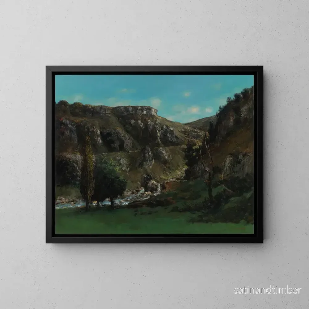 Reproduktion av målningen Vallée de la Loue nära Mouthiers-Haute-Pierre – Gustave Courbet Reproduktion av målningen Vallée de la Loue nära Mouthiers-Haute-Pierre – Gustave Courbet