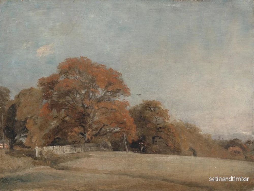 Reproduktion av tavlan Ett höstlandskap i East Bergholt - John Constable - Bild 2