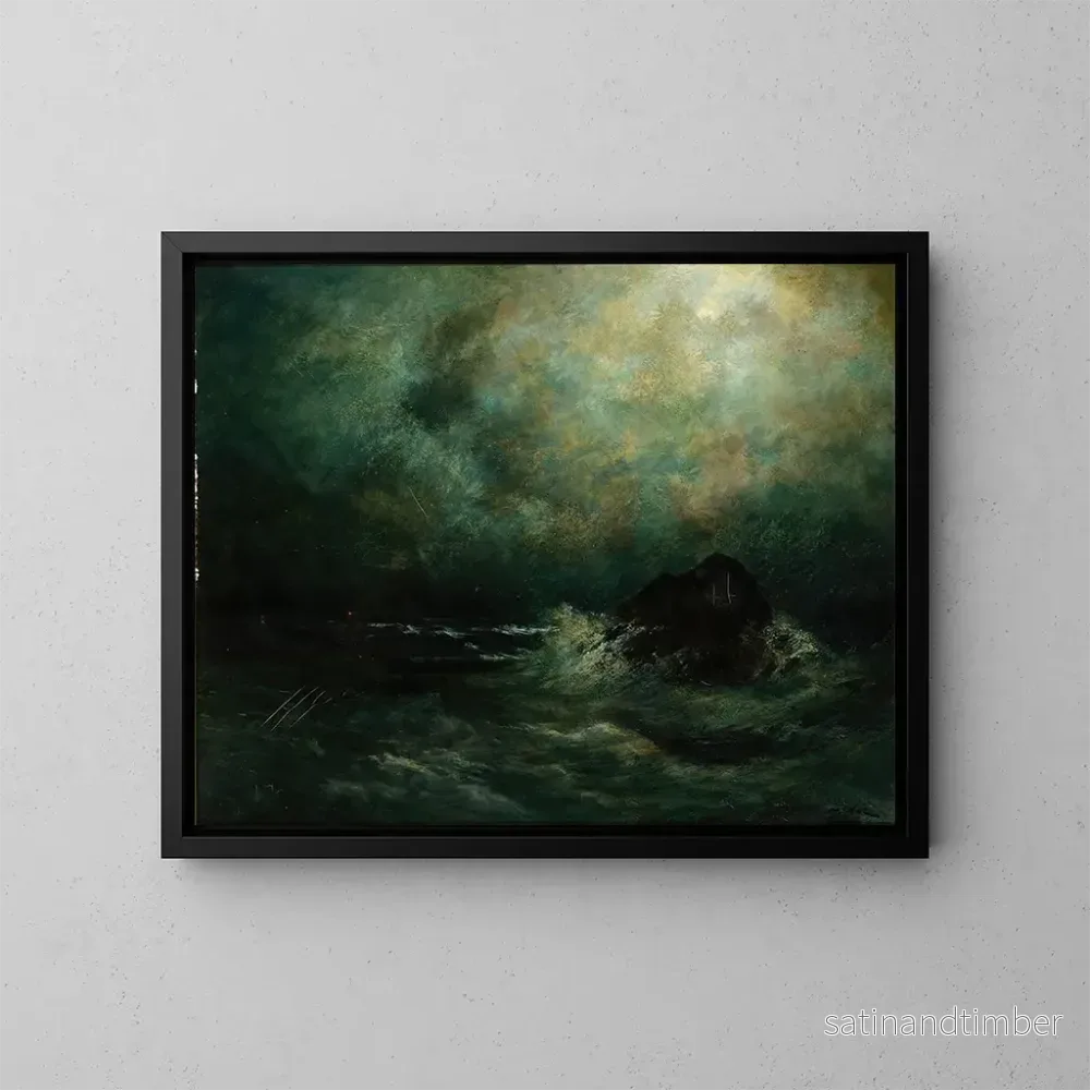 Reproduktion av målningen Le grand Silas la nuit - Robert Crannell Minor