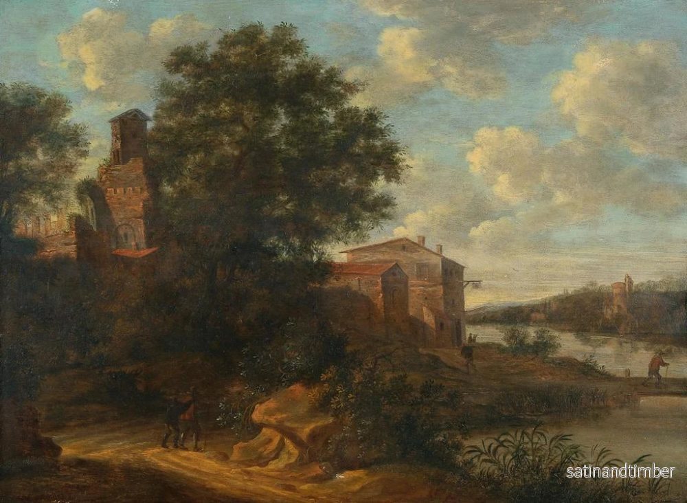 Reproduktion av målningen Le paysage fluvial de La Haye - Pieter Cosijn - Bild 2