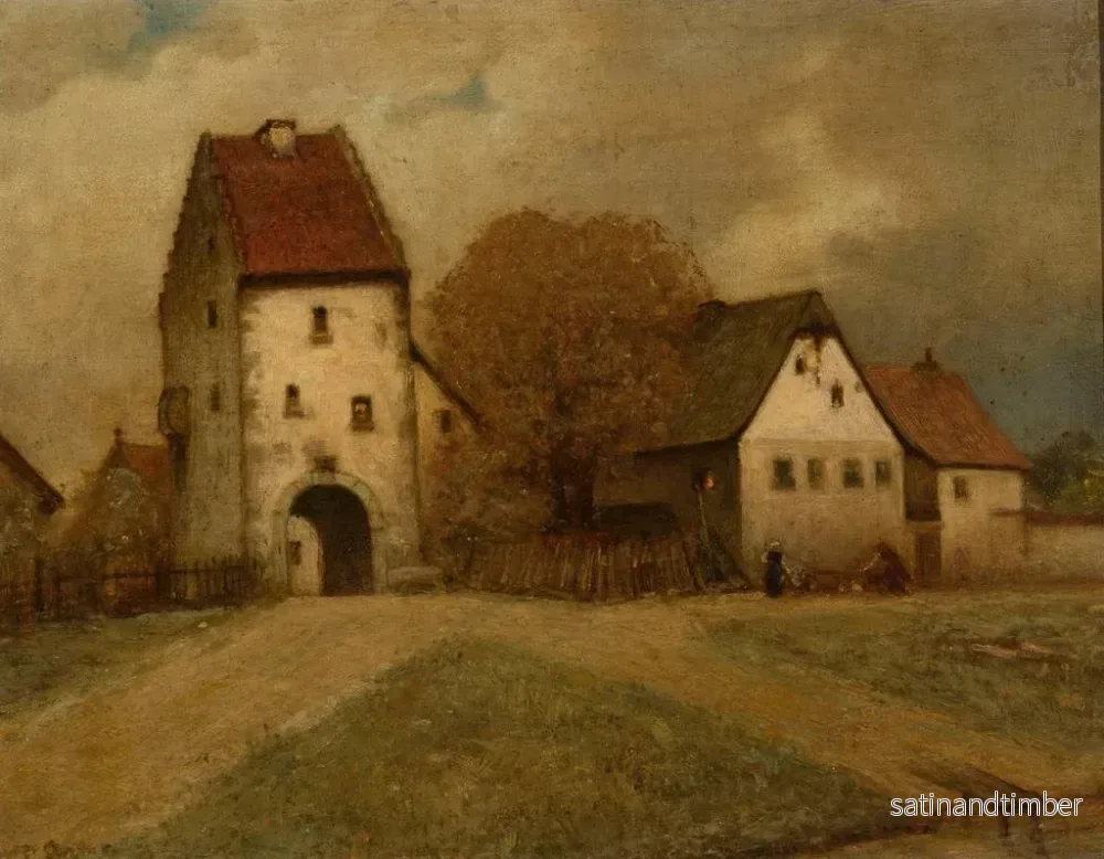 Reproduktion av målningen Fragment de ville - Curt Agthe - Bild 2