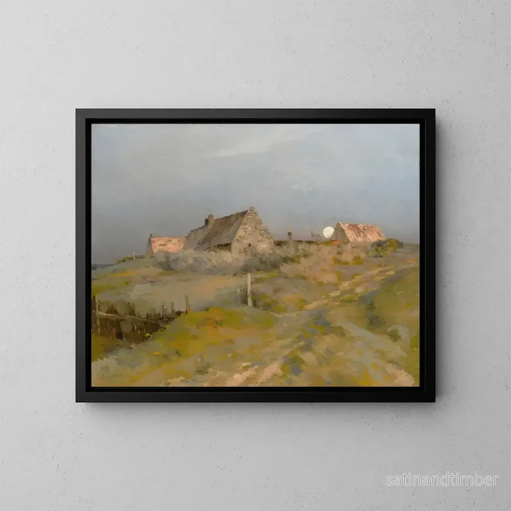 Reproduktion av målningen Lever de lune - Jean-Charles Cazin