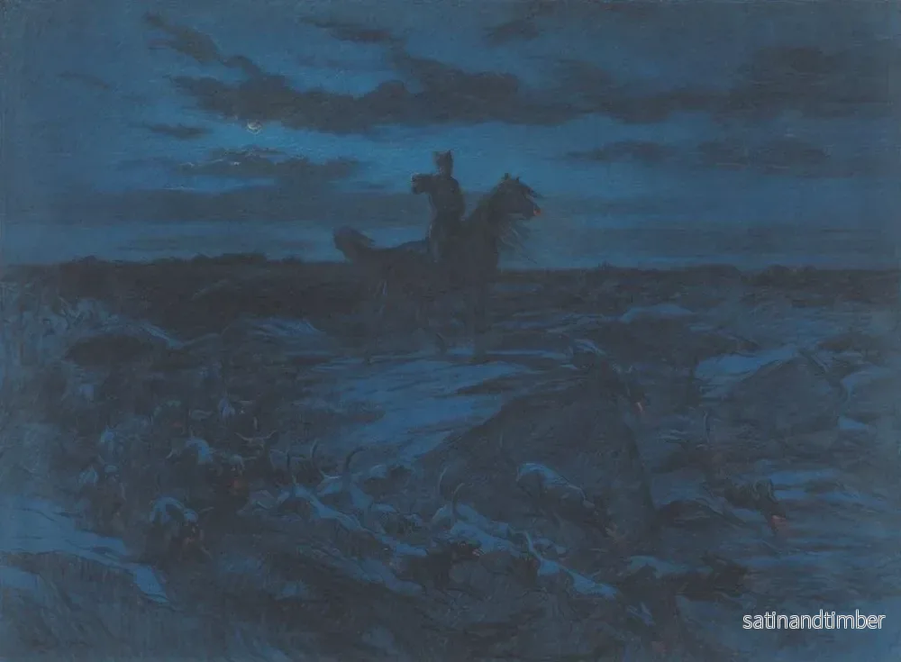 Reproduktion av målningen La légende des loups - Rosa Bonheur - Bild 2