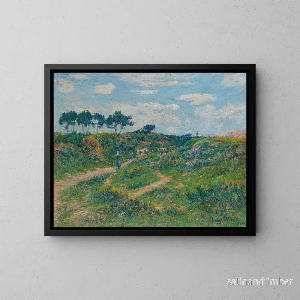 Reproduktion av målningen Väg i landskapet i Bretagne – Henry Moret Reproduktion av målningen Väg i landskapet i Bretagne – Henry Moret