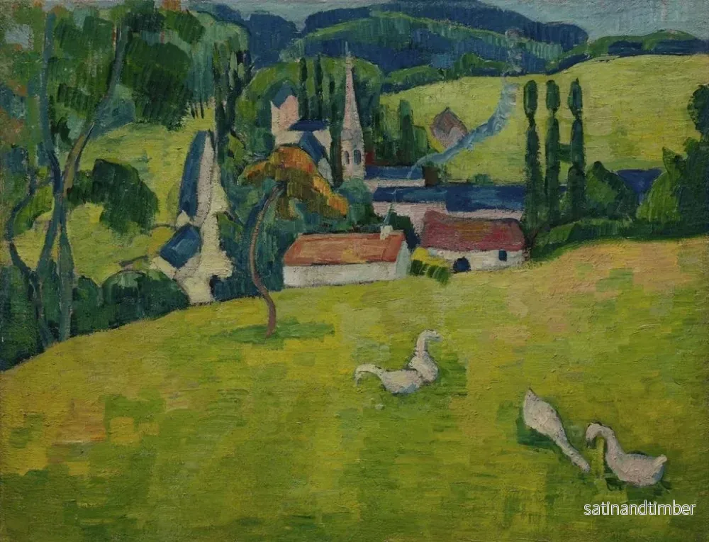 Reproduktion av målningen Pont-Aven, Le Pouldu - Paul Sérusier - Bild 2
