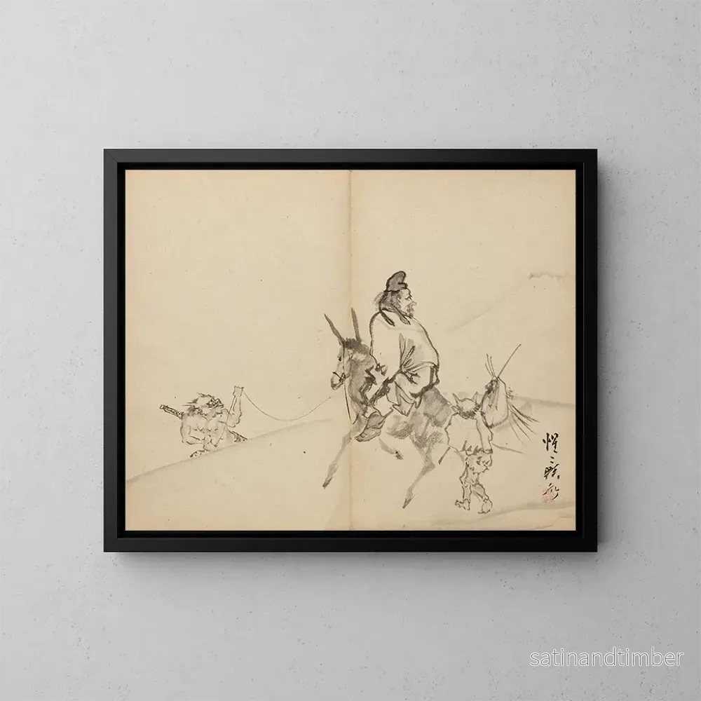 Reproduktion av målningen Zhong Kui - Kawanabe Kyōsai