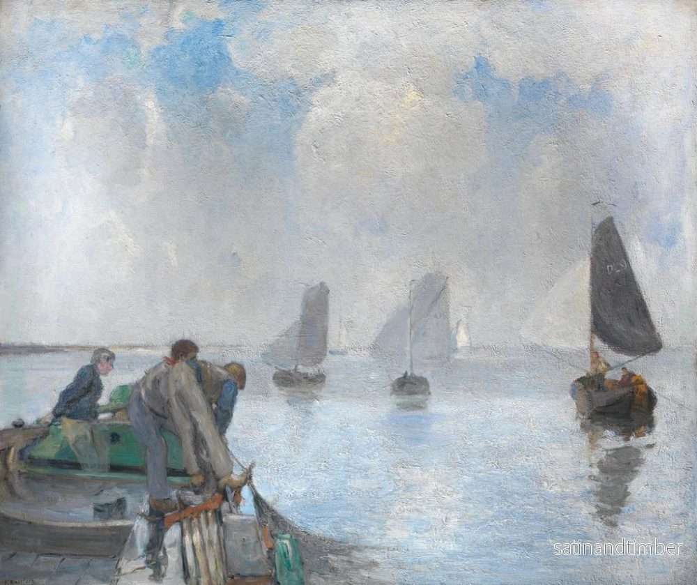 Reproduktion av målningen av räkmåltider på nedre Schelde - Richard Baseleer - Bild 2