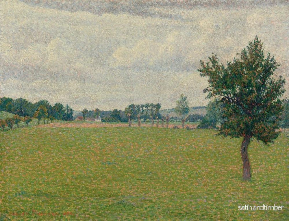 Reproduktion av målningen Prairie de Thierceville - Lucien Pissarro - Bild 2