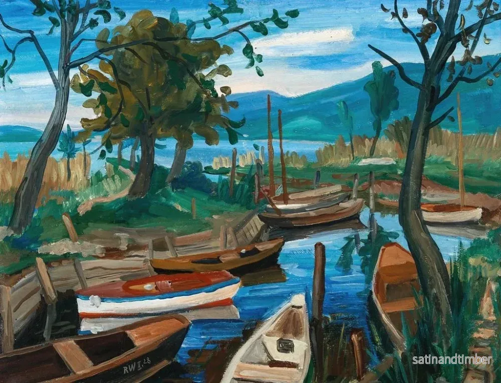 Reproduktion av målningen Landskap vid Constance-sjön - Rudolf Wacker - Bild 2