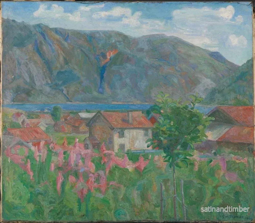 Reproduktion av målningen av Seljord - Oluf Wold-Torne - Bild 2