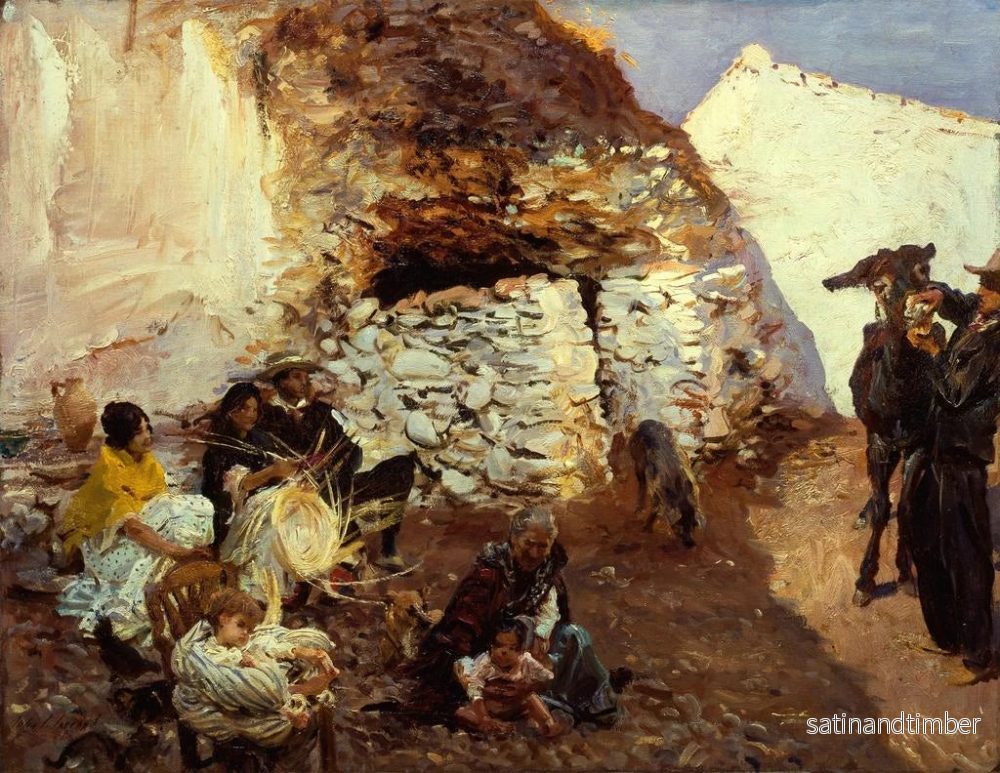 Reproduktion av målningen Campement de gitans - John Singer Sargent - Bild 2