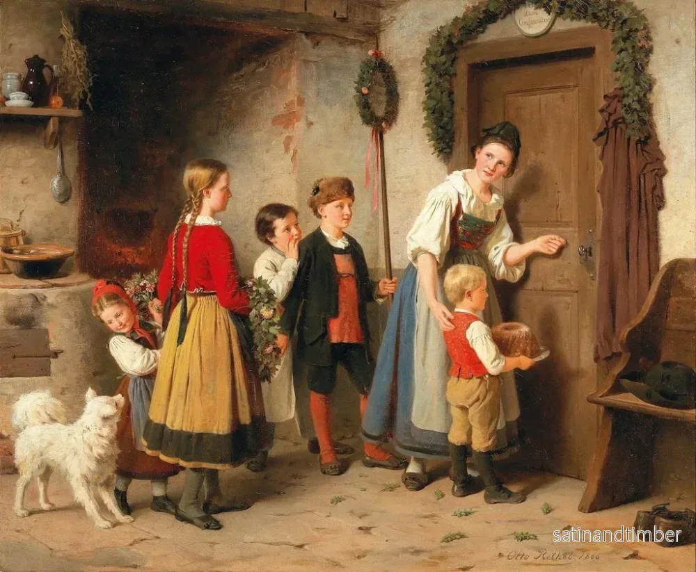 Reproduktion av målningen Le Gâteau d'anniversaire - Otto Rethel - Bild 2