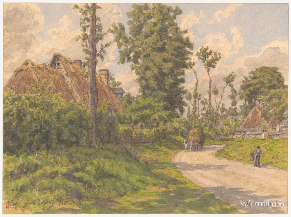 Reproduktion av målningen Fresnay le Long - Henri Rivière - Bild 2