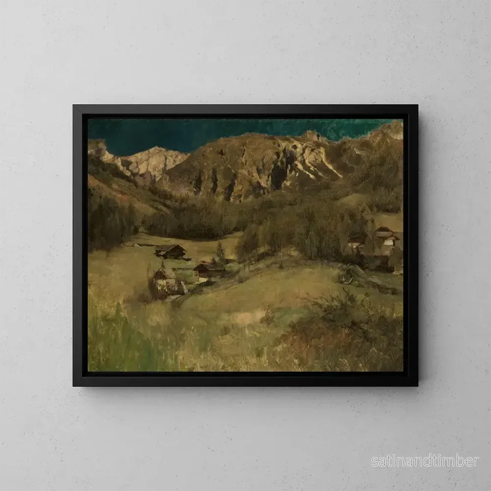 Reproduktion av målningen Landskap av Tyrol – Carl Schuch Reproduktion av målningen Landskap av Tyrol – Carl Schuch