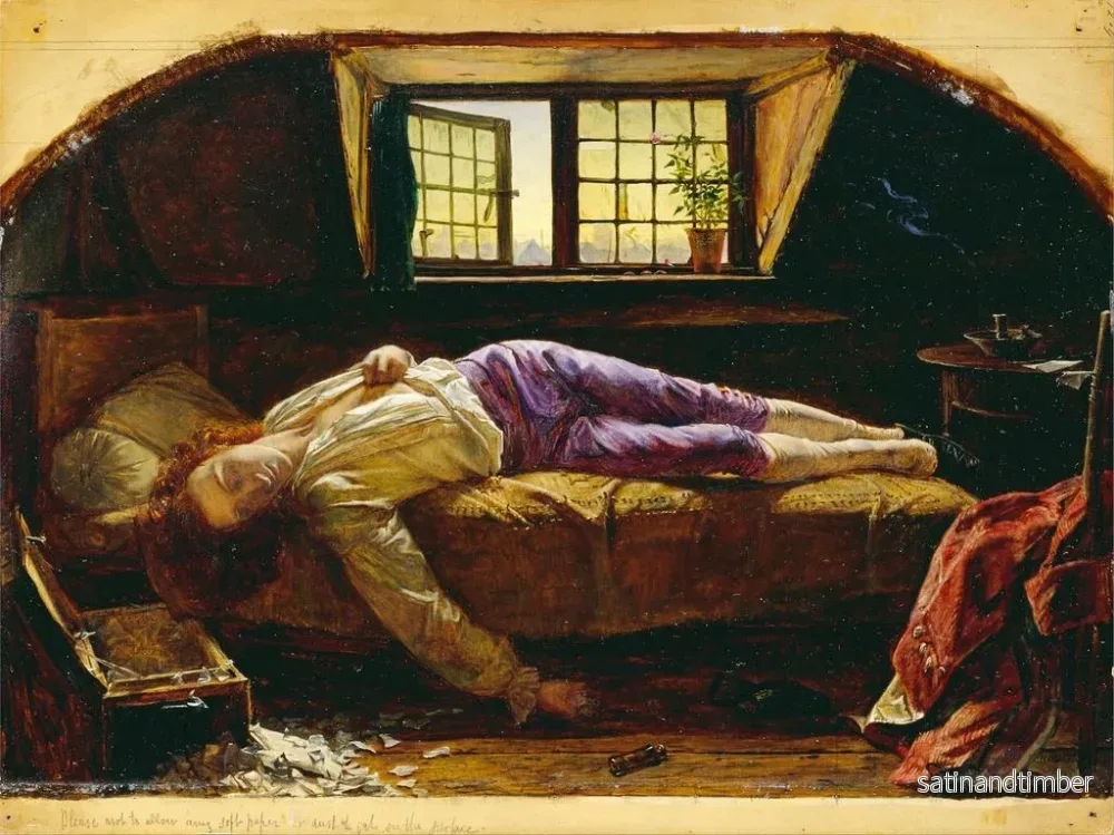 Reproduktion av målningen La Mort de Chatterton - Henry Wallis - Bild 2