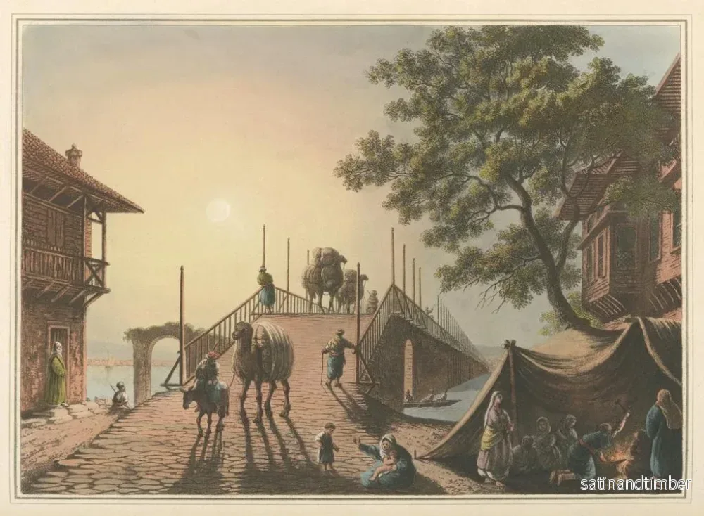 Reproduktion av målningen Petit pont - Luigi Mayer - Bild 2