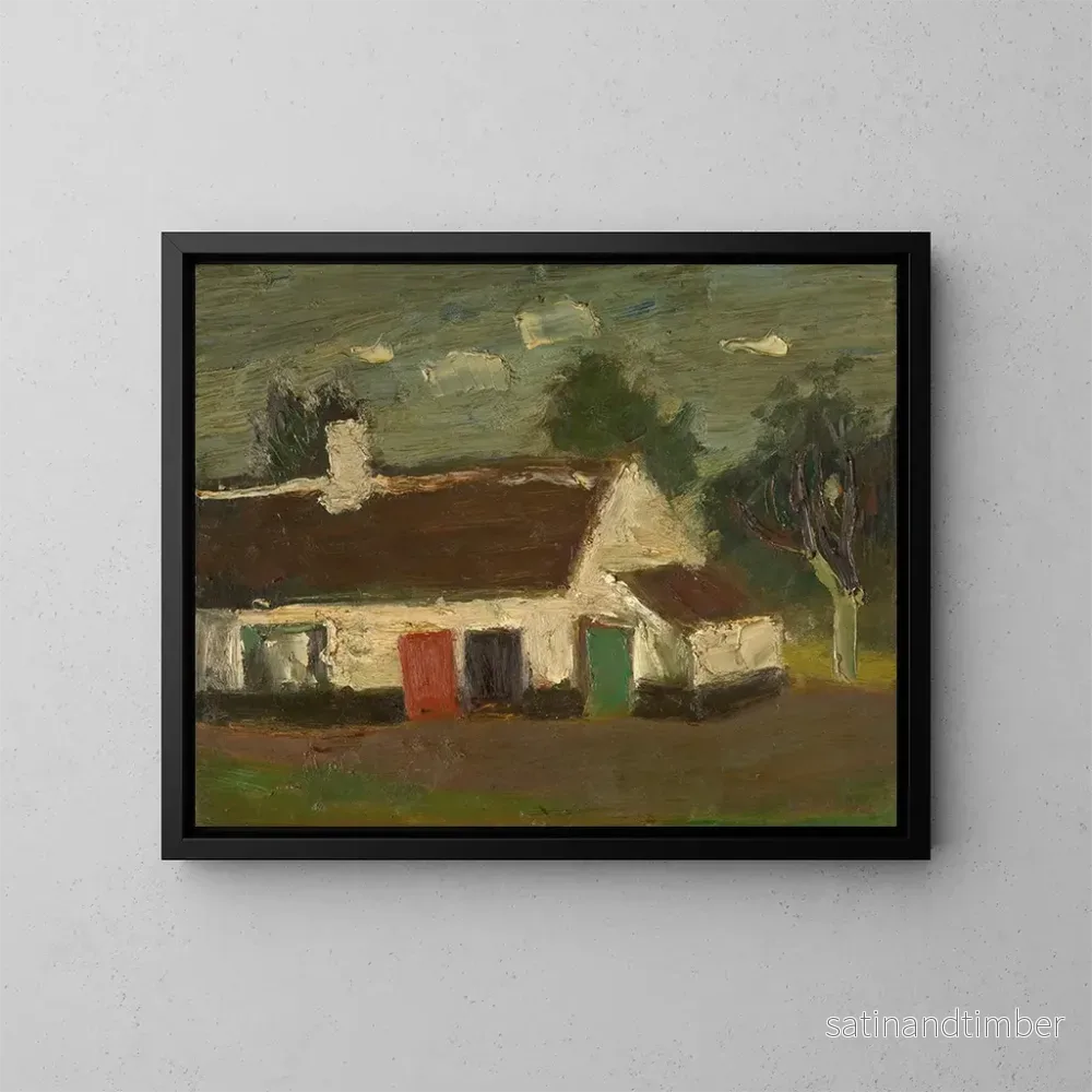 Reproduktion av målningen Ferme - Gustave De Smet