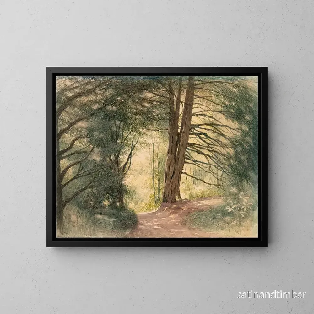 Reproduktion av målningen Boxhill, Surrey - Richard Doyle