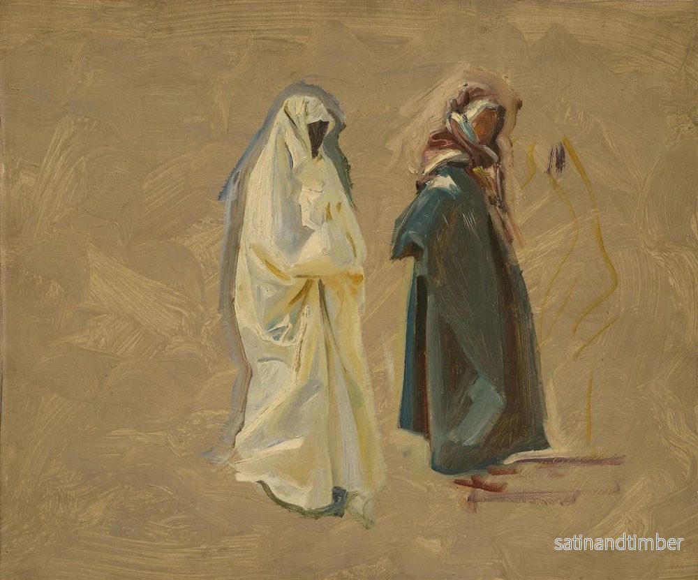 Reproduktion av målningen Studie av två Beduiner - John Singer Sargent - Bild 2
