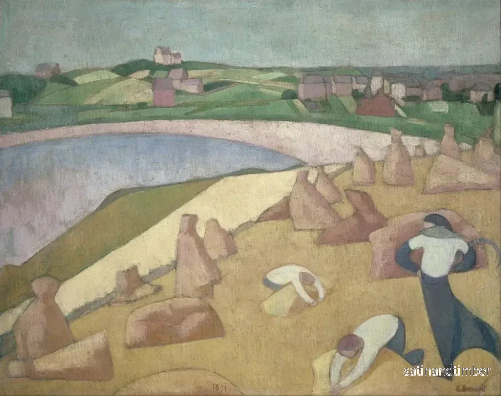 Reproduktion av målningen Skörd vid havskanten - Émile Bernard - Bild 2