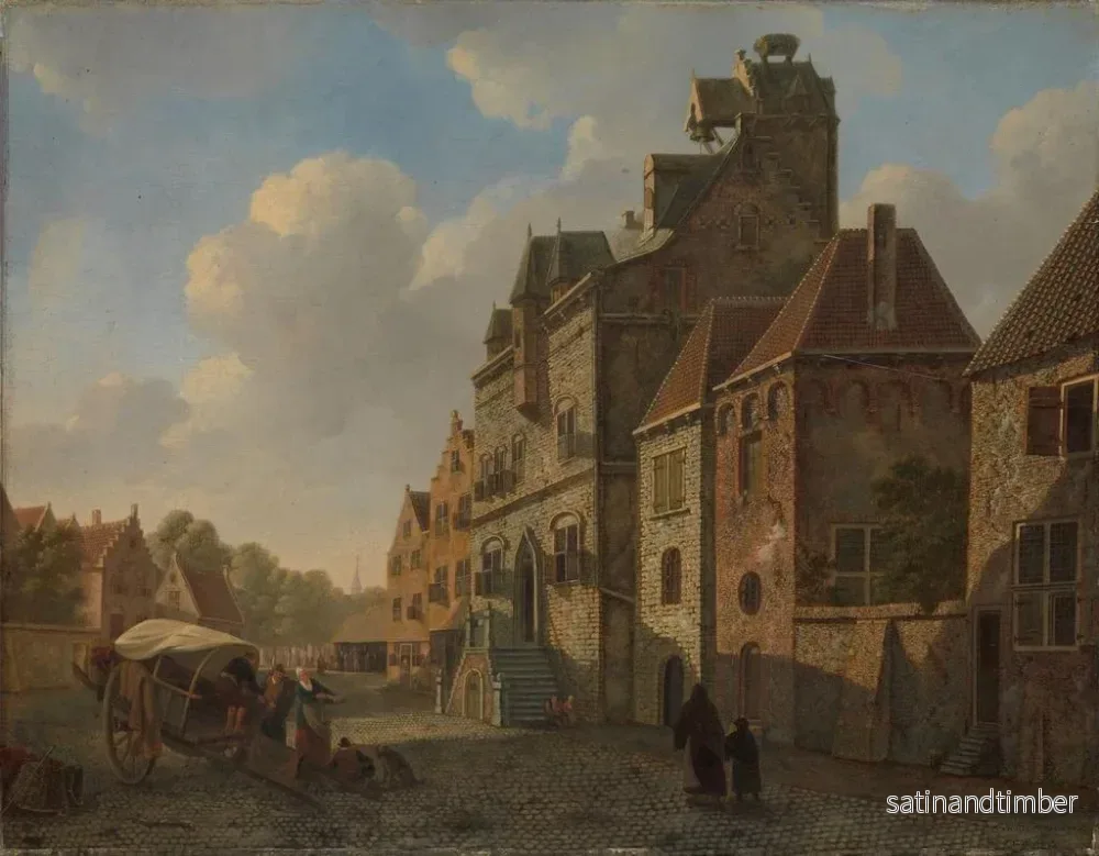 Reproduktion av målningen Vue à Dordrecht - Johannes Schoenmakers - Bild 2