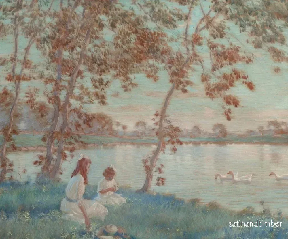 Reproduktion av målningen Jours d'été - Edward Dufner - Bild 2