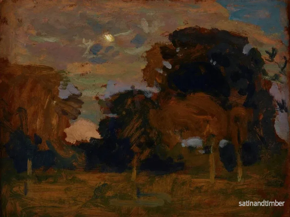 Reproduktion av målningen Lune dans les nuages - Jan Stanisławski - Bild 2