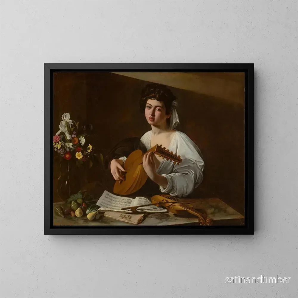 Reproduktion av målningen Le joueur de luth – Le Caravage Reproduktion av målningen Le joueur de luth – Le Caravage