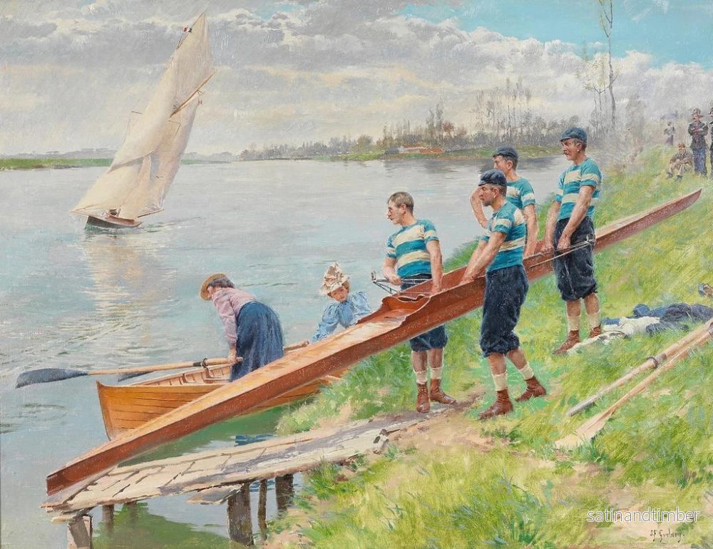 Reproduktion av målningen av båttömning - Ferdinand Gueldry - Bild 2