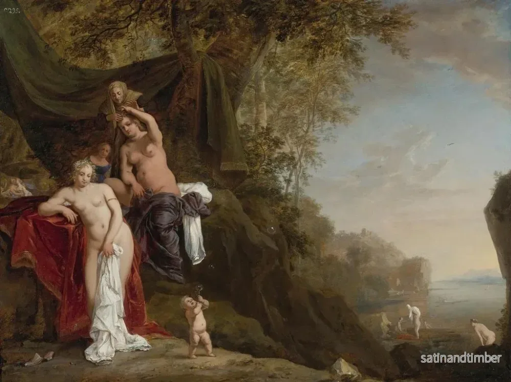 Reproduktion av målningen Nymphe som badar - Bartholomeus Breenbergh - Bild 2