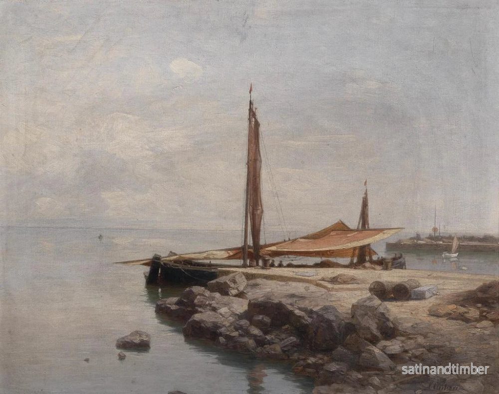 Reproduktion av målningen Motiv från Voloska nära Abbazia - Carl Eduard Onken - Bild 2