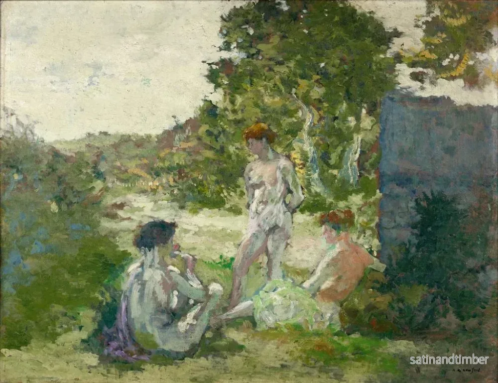 Reproduktion av målningen Les trois nymphes - Ker Xavier Roussel - Bild 2